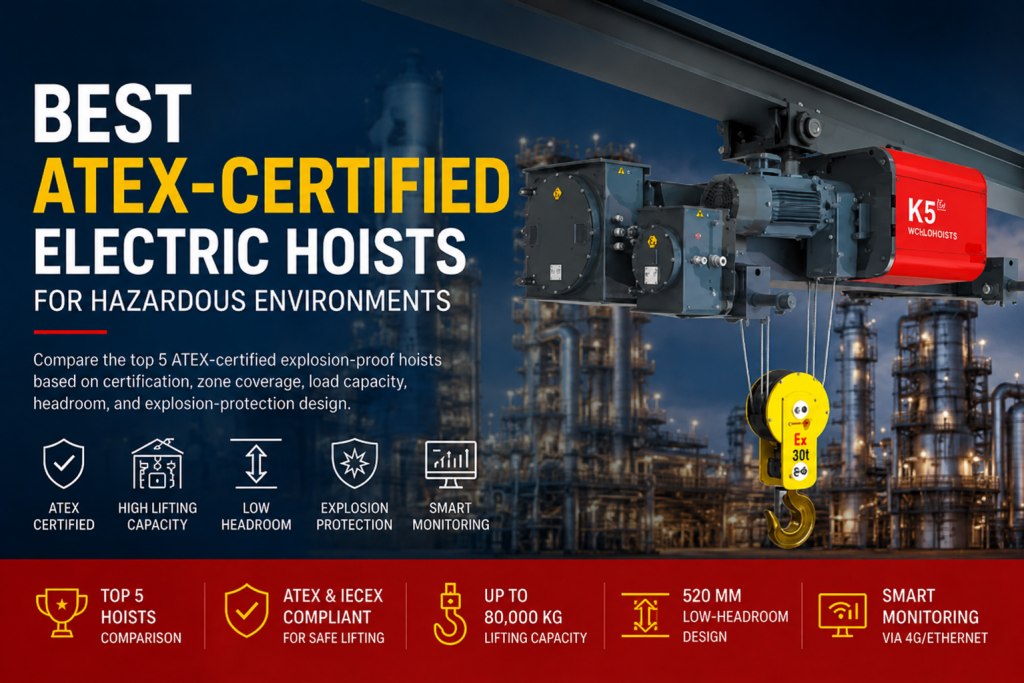 Best ATEX-Certified Electric Hoists for Hazardous Environments